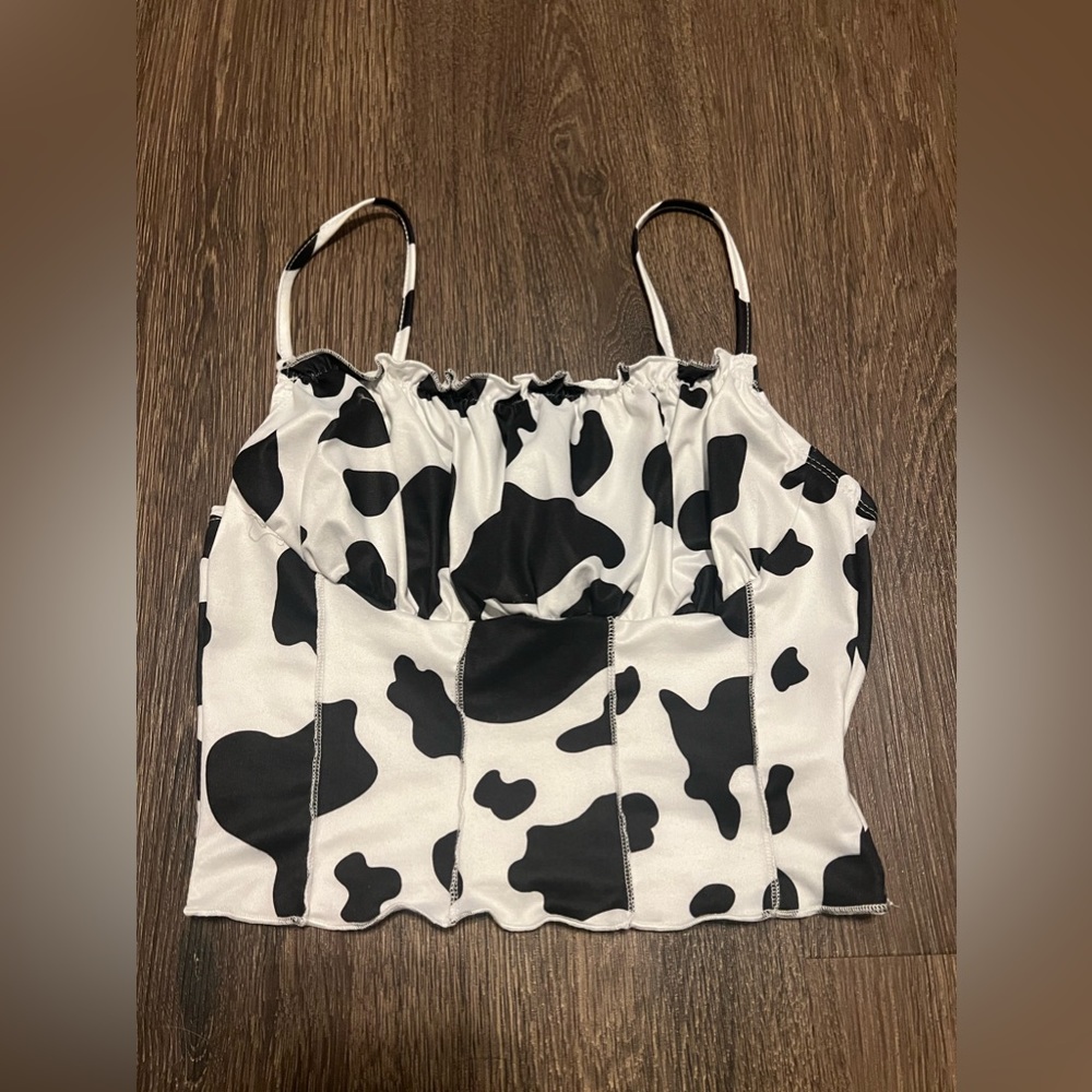 Cow Print Crop top